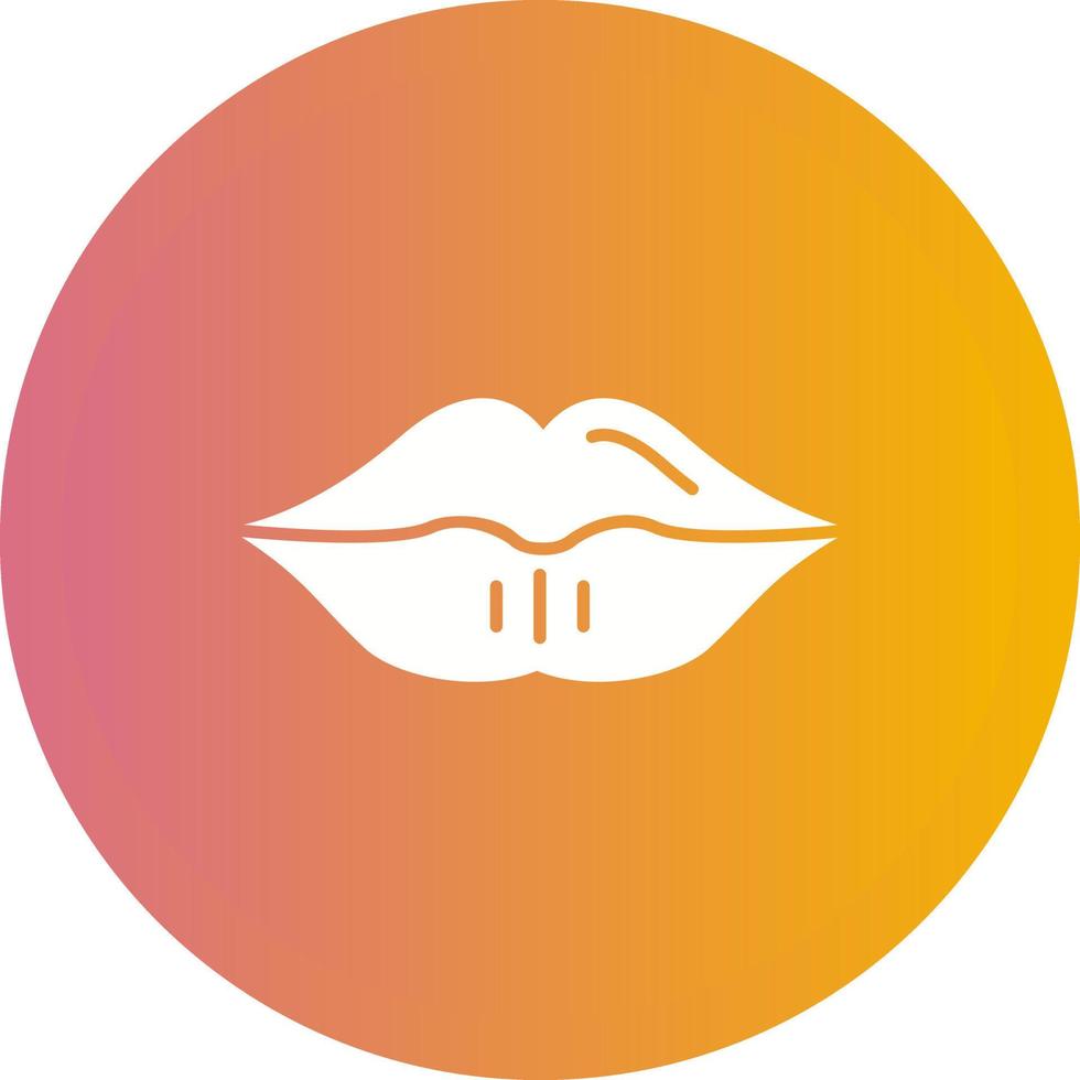 icône de vecteur de lèvres