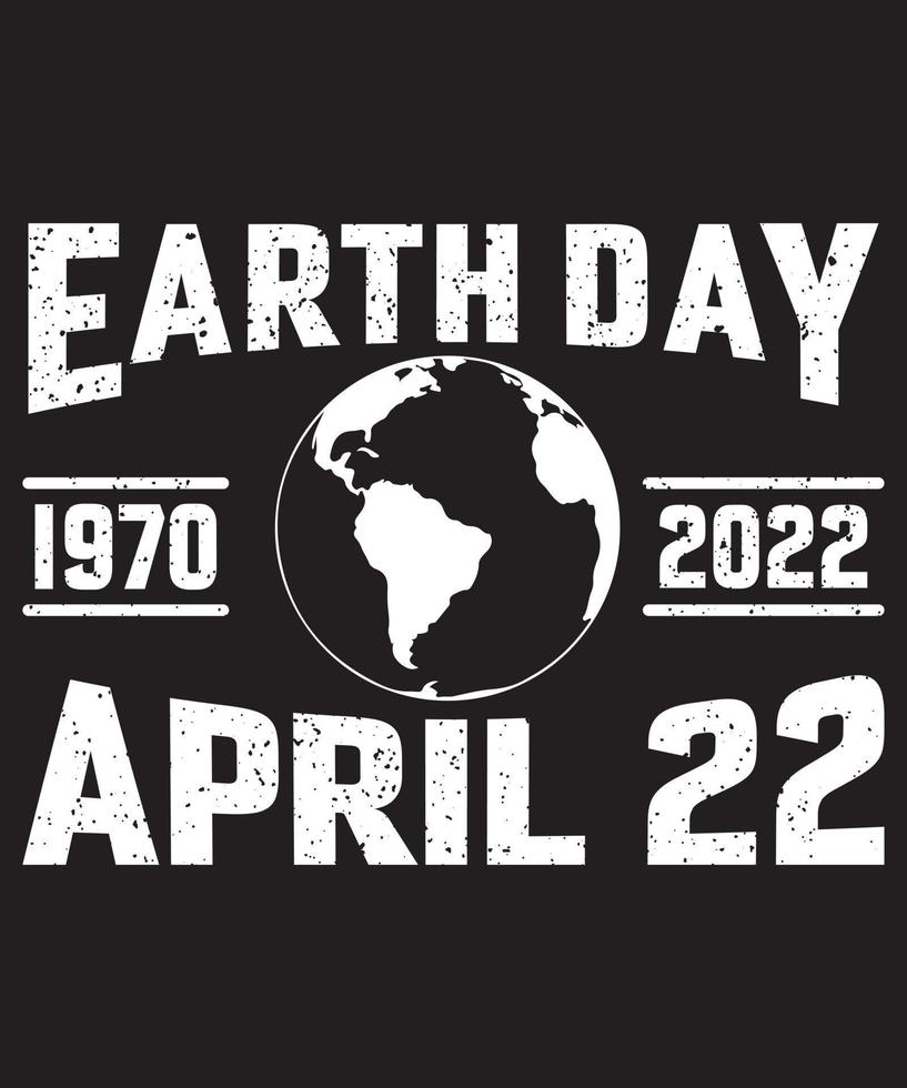 jour de la terre 1970-2022 22-avril vecteur