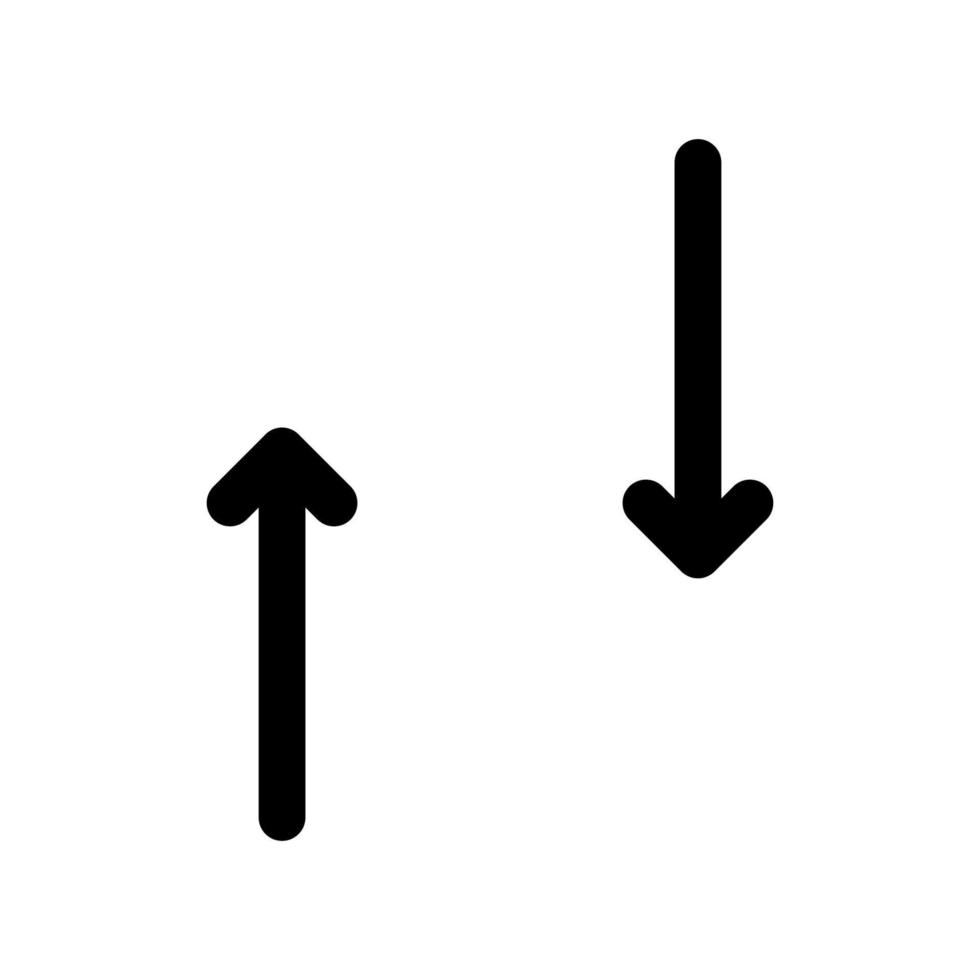 changer la ligne d'icône de direction isolée sur fond blanc. icône noire plate mince sur le style de contour moderne. symbole linéaire et trait modifiable. illustration vectorielle de trait parfait simple et pixel. vecteur