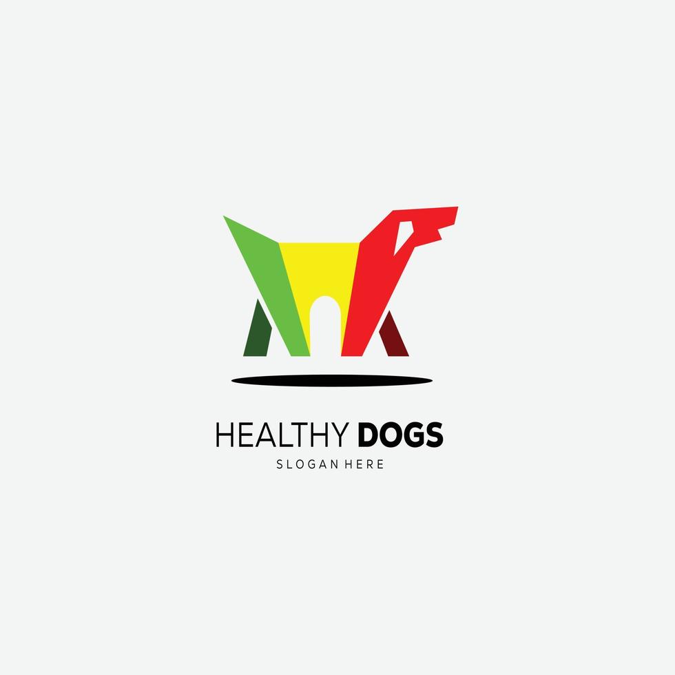 logo de conception de maison pour animaux de compagnie symbole de modèle coloré vecteur