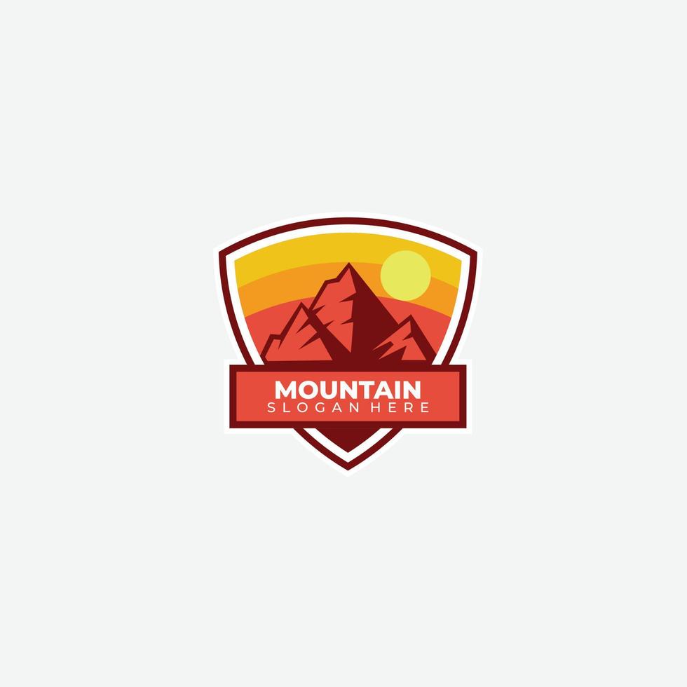 modèle vectoriel de conception de logo de symbole de montagne