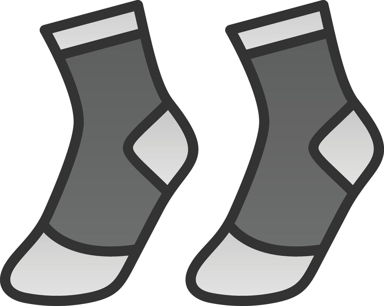 conception d'icône de vecteur de chaussettes