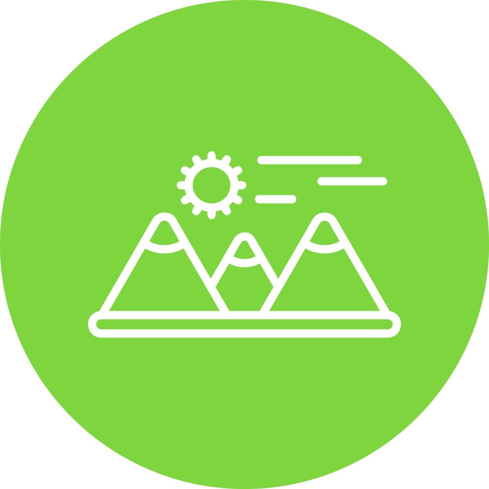 conception d'icône de vecteur de montagnes