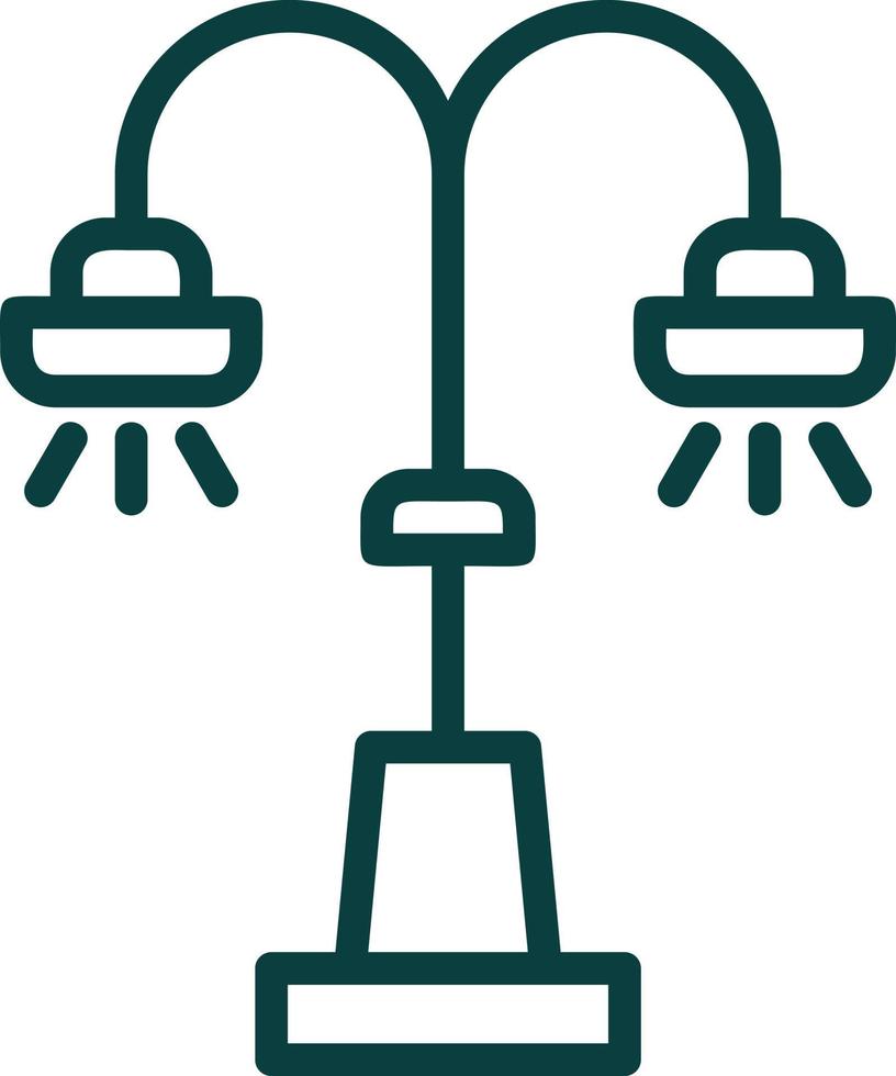 conception d'icône de vecteur de lampadaire