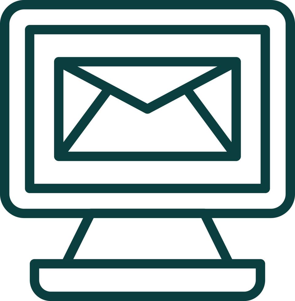 conception d'icône de vecteur de courrier électronique