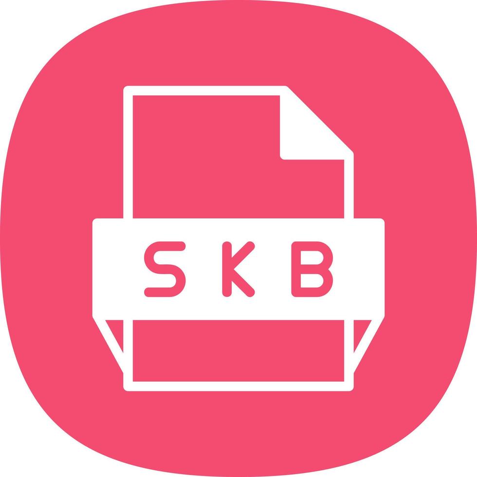 icône de format de fichier skb vecteur