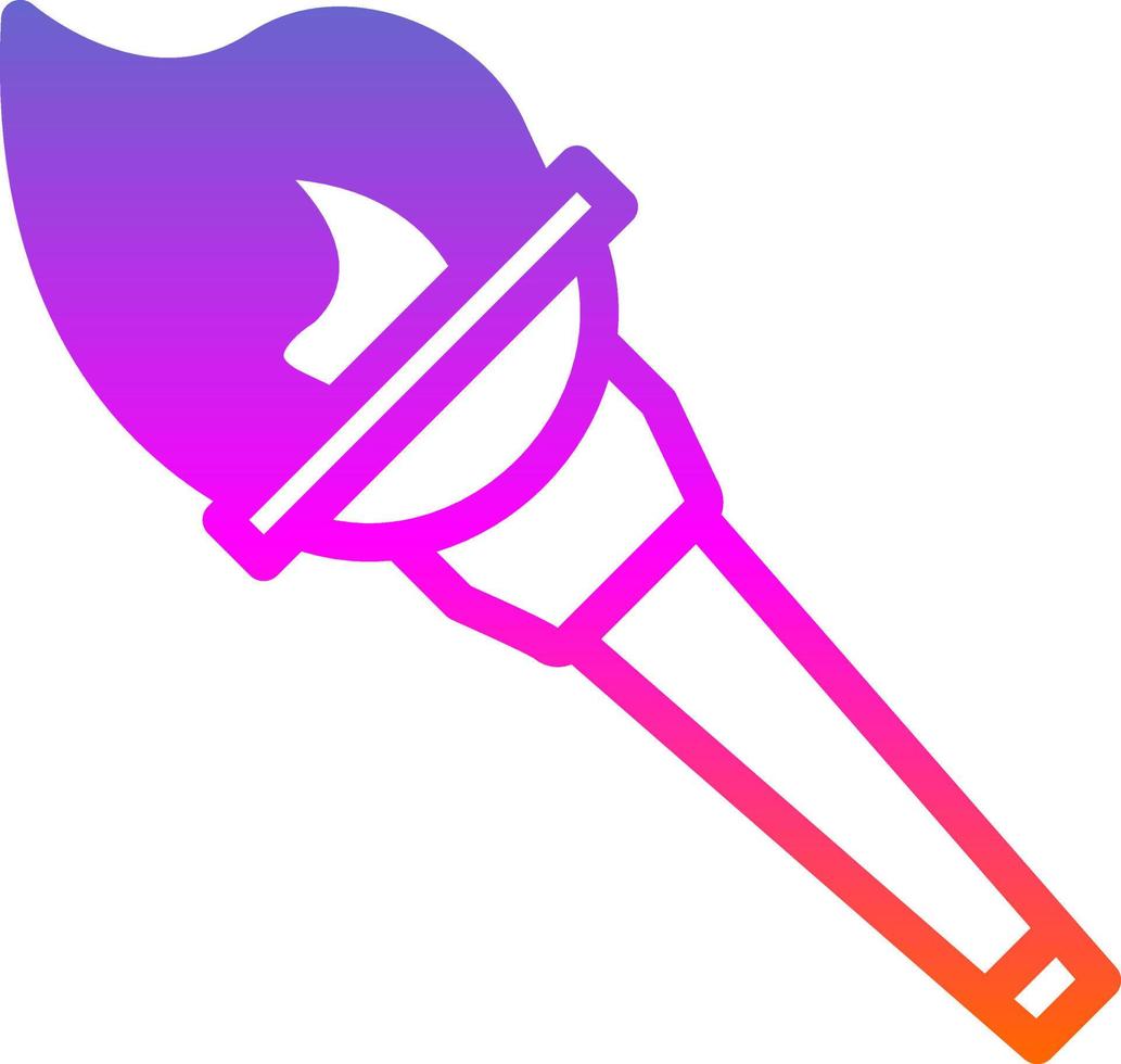 conception d'icône de vecteur de torche olympique