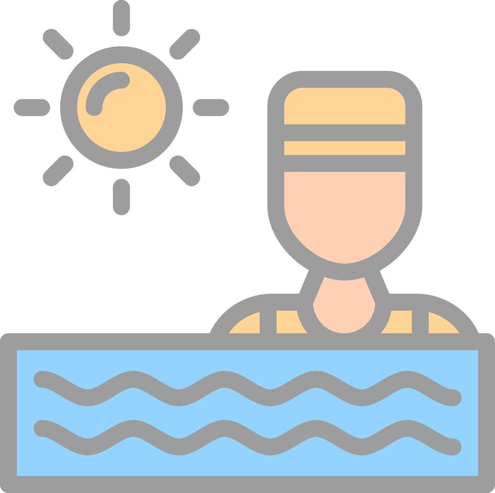 conception d'icône de vecteur de natation