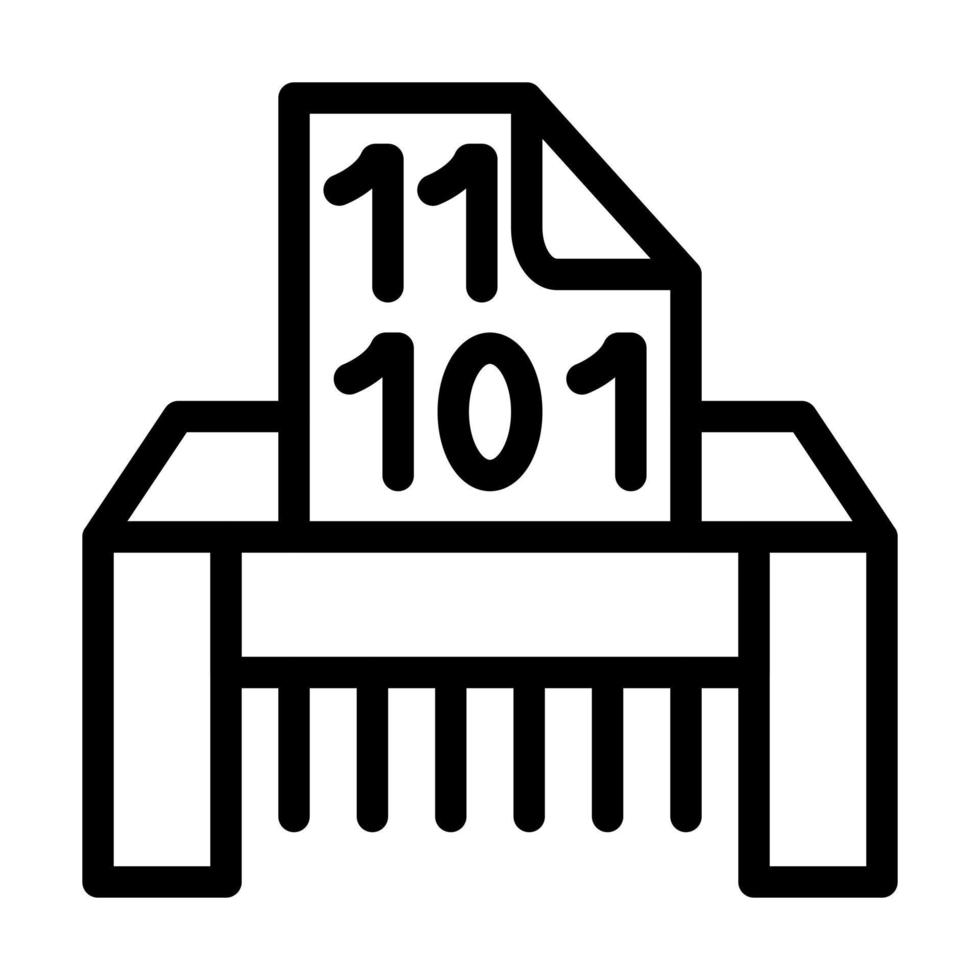 conception d'icône d'effacement de données vecteur