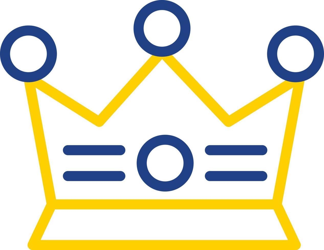 conception d'icône de vecteur de couronne