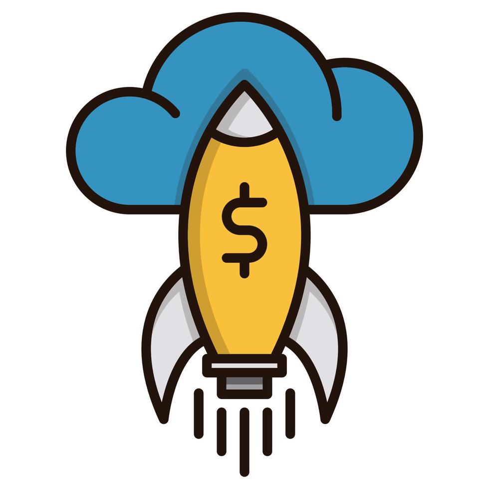 icône d'argent rapide, adaptée à un large éventail de projets créatifs numériques. heureux de créer. vecteur