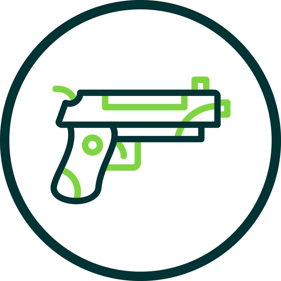 conception d'icônes vectorielles d'armes à feu vecteur