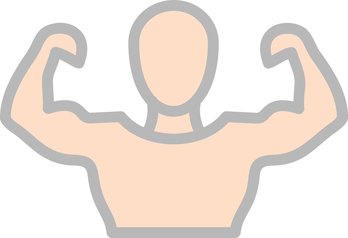conception d'icône de vecteur d'homme de muscle