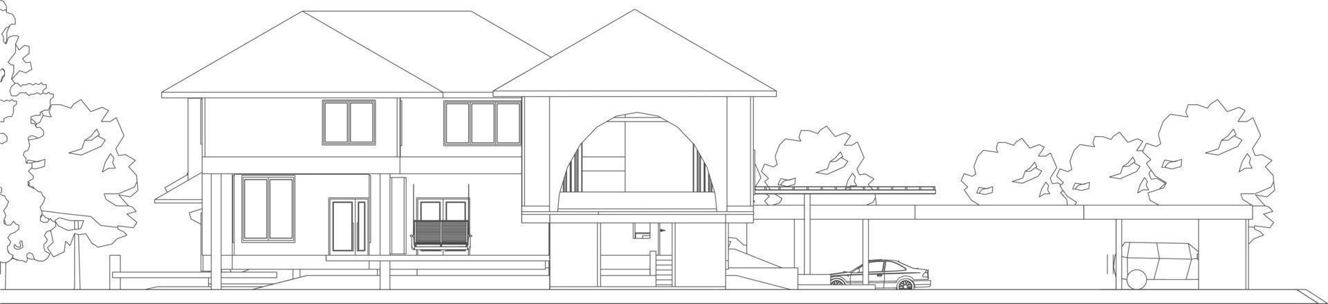 3d illustration du projet de construction vecteur