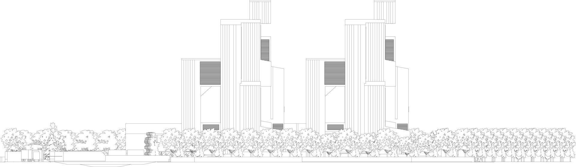 3d illustration du projet de construction vecteur