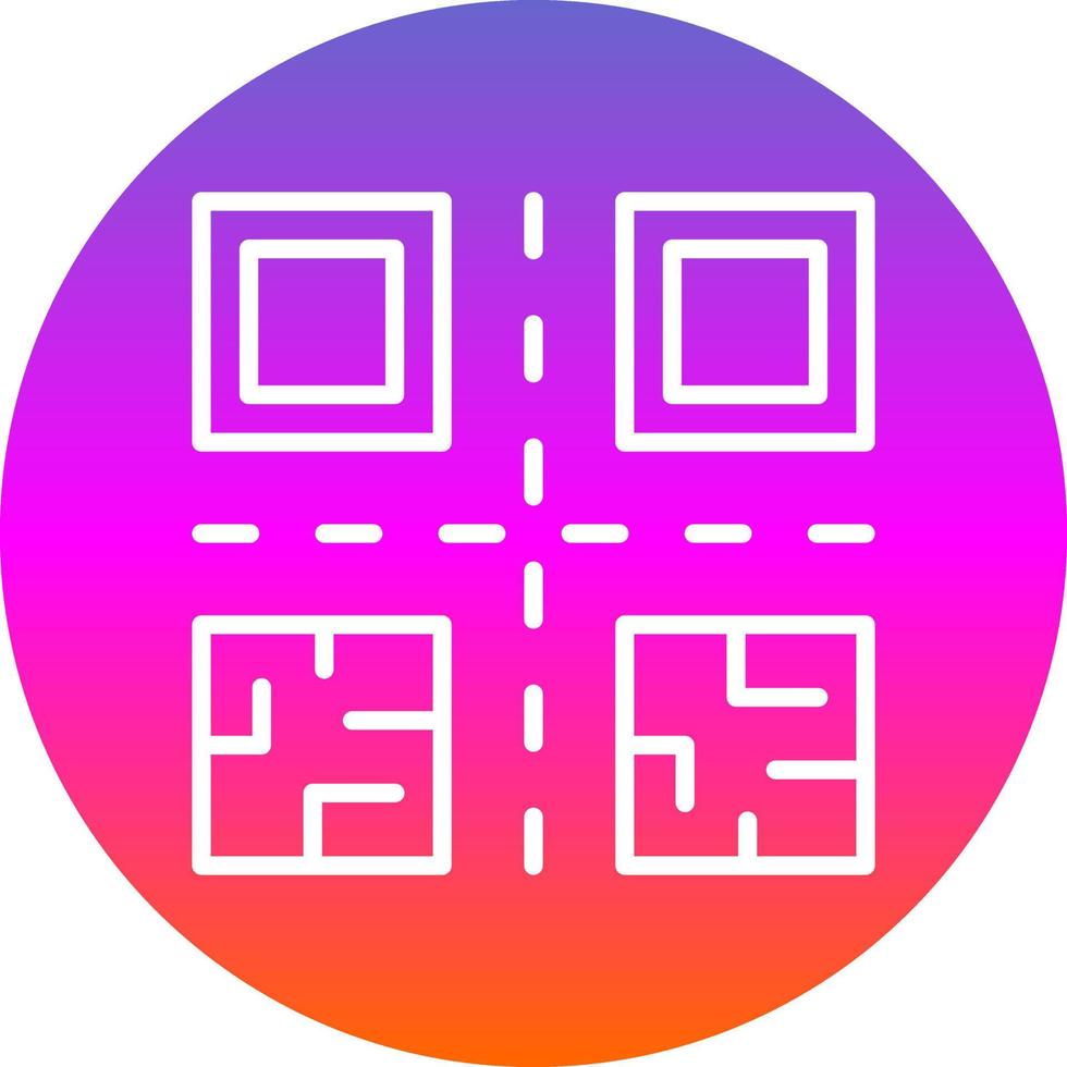 conception d'icône de vecteur de code qr