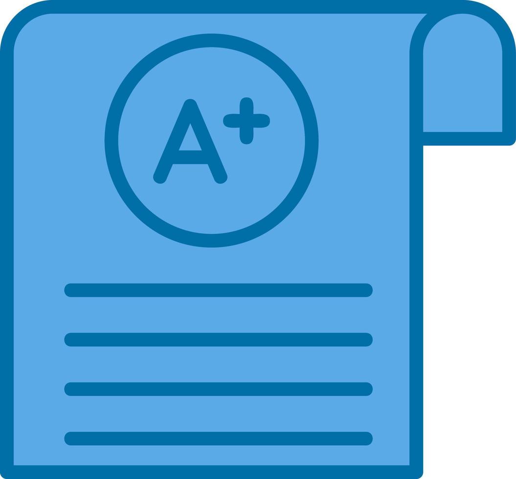 conception d'icônes vectorielles de notes d'étudiants vecteur