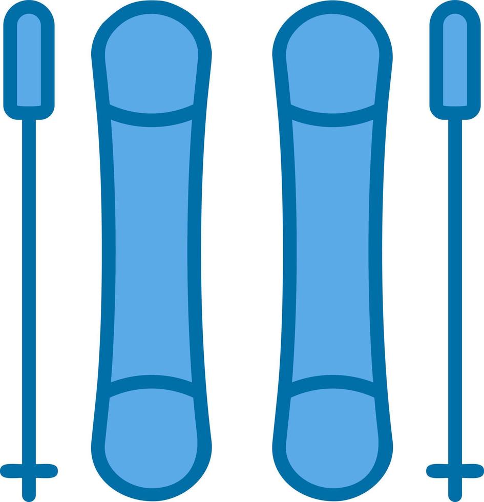 conception d'icônes vectorielles de ski vecteur