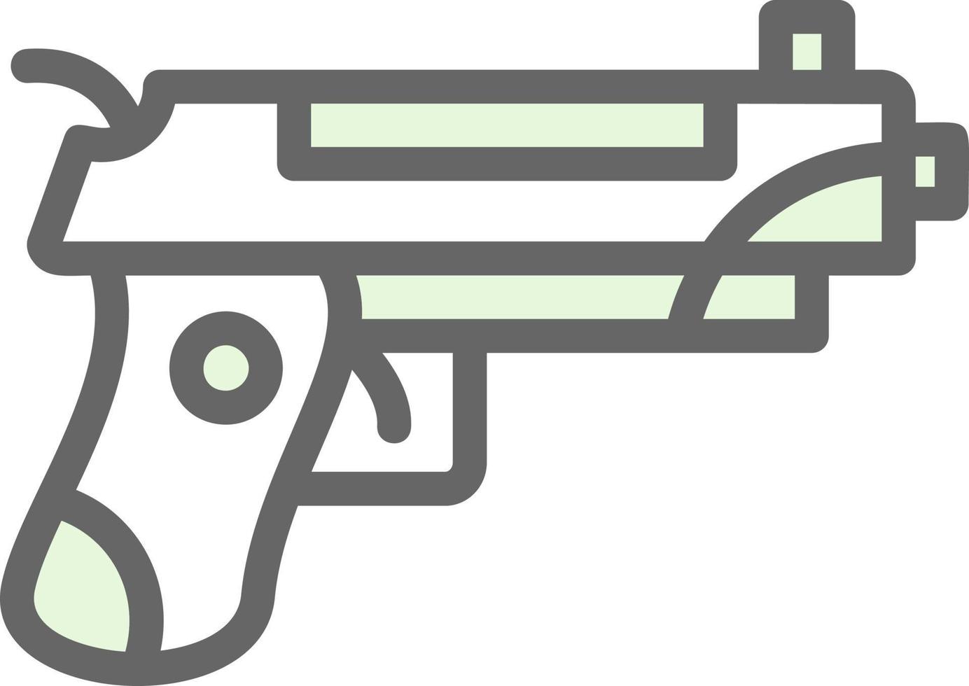 conception d'icônes vectorielles d'armes à feu vecteur