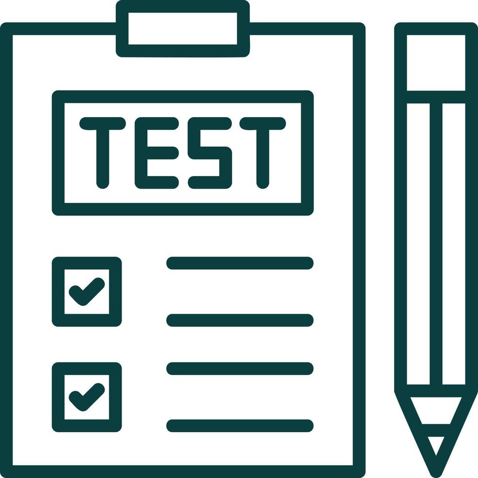 conception d'icône de vecteur de test