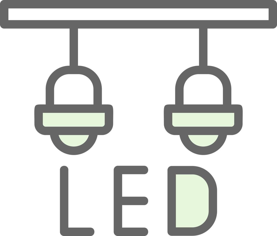 conception d'icône vecteur lampe led