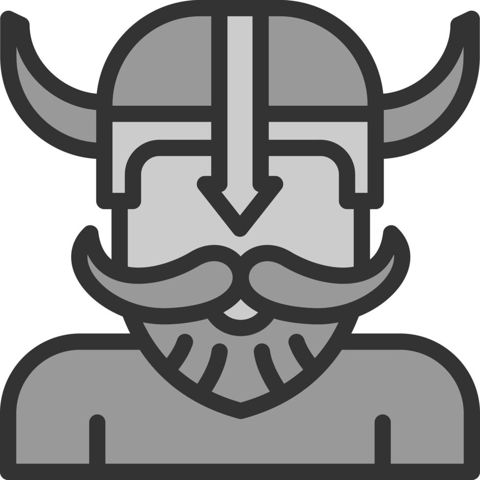 conception d'icône vectorielle viking vecteur