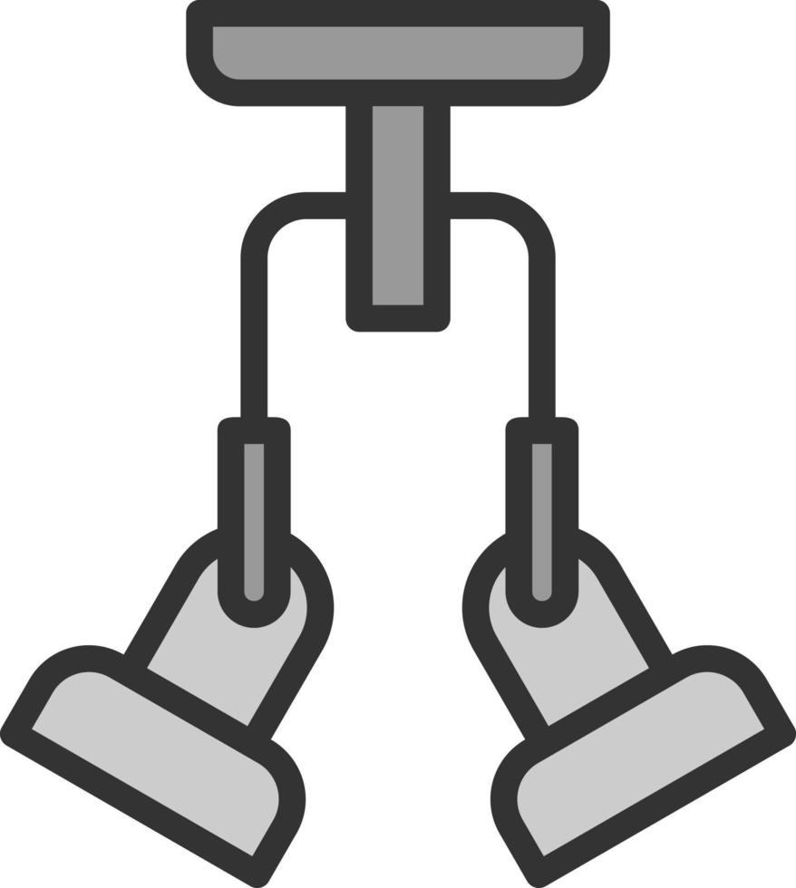 conception d'icône de vecteur de lumières suspendues