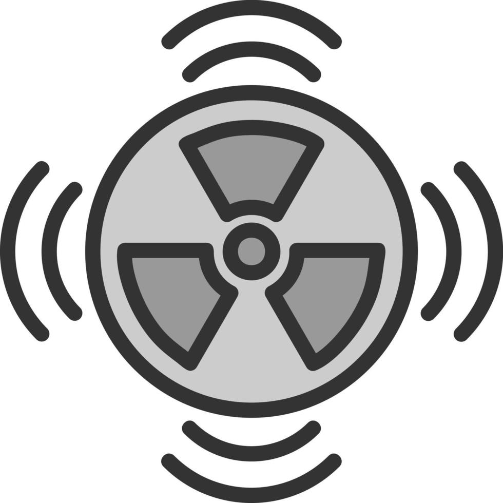 conception d'icône de vecteur de rayons gamma