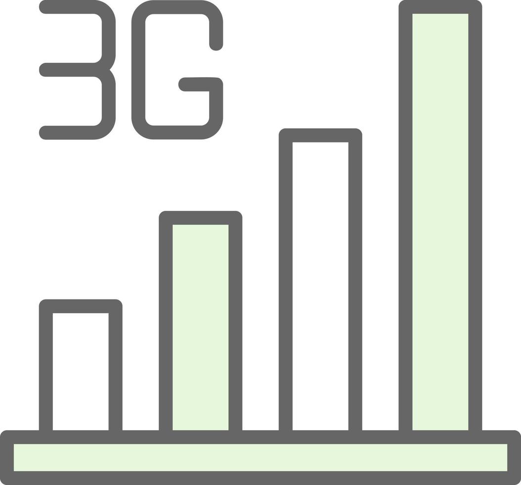 conception d'icône vectorielle 3g vecteur