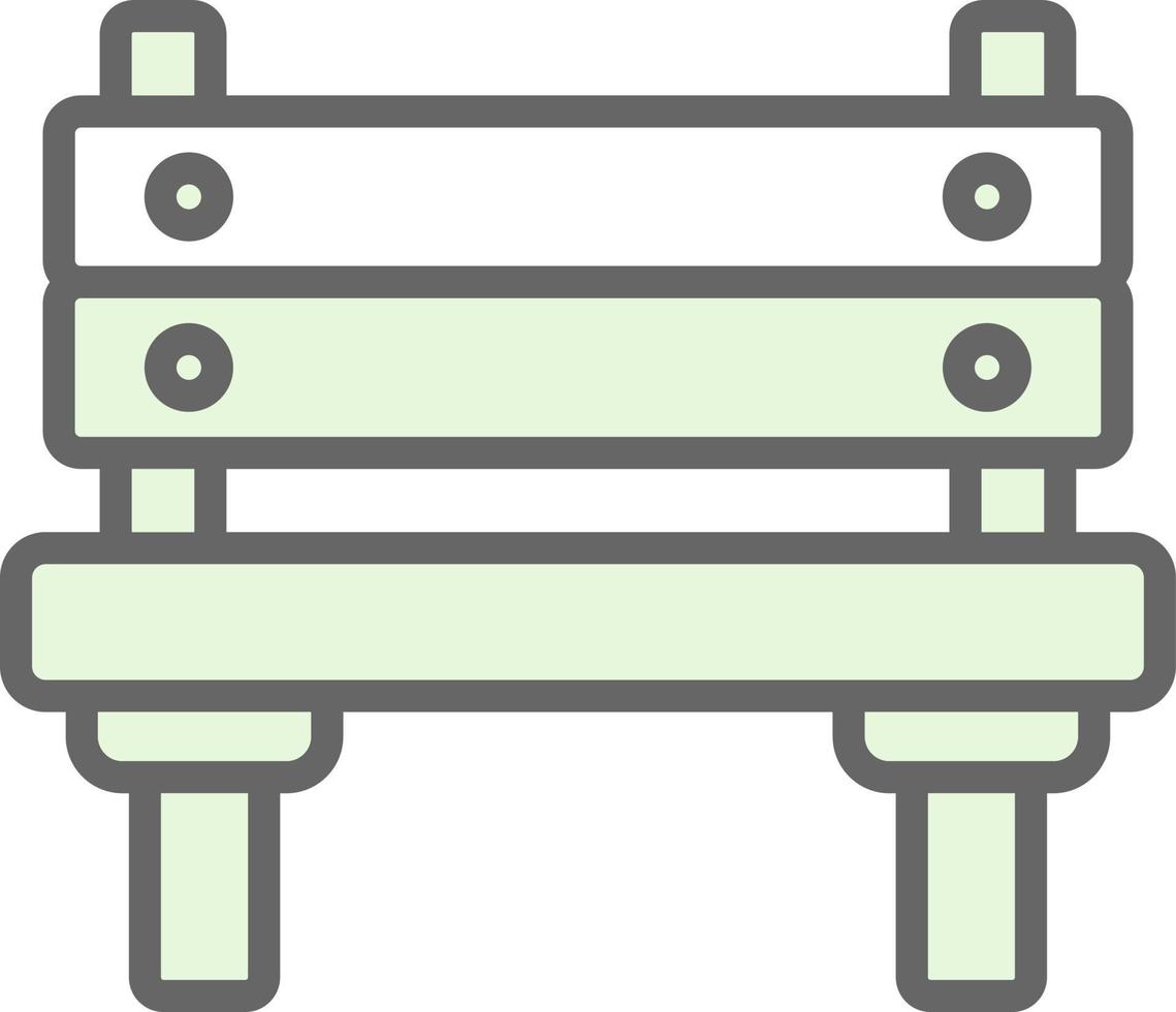 conception d'icône de vecteur de banc
