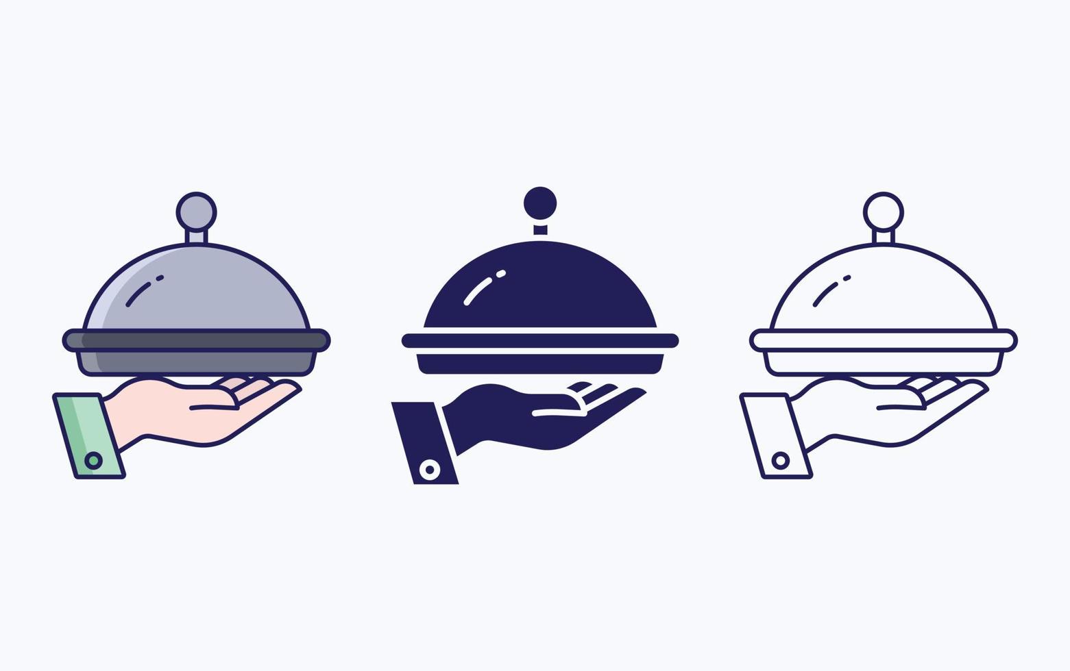 icône d'illustration vectorielle de service de nourriture vecteur