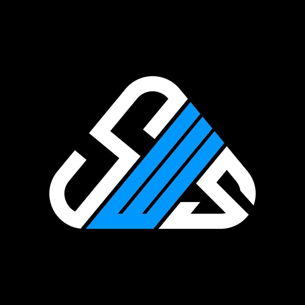 conception créative du logo de la lettre sws avec graphique vectoriel, logo sws simple et moderne. vecteur