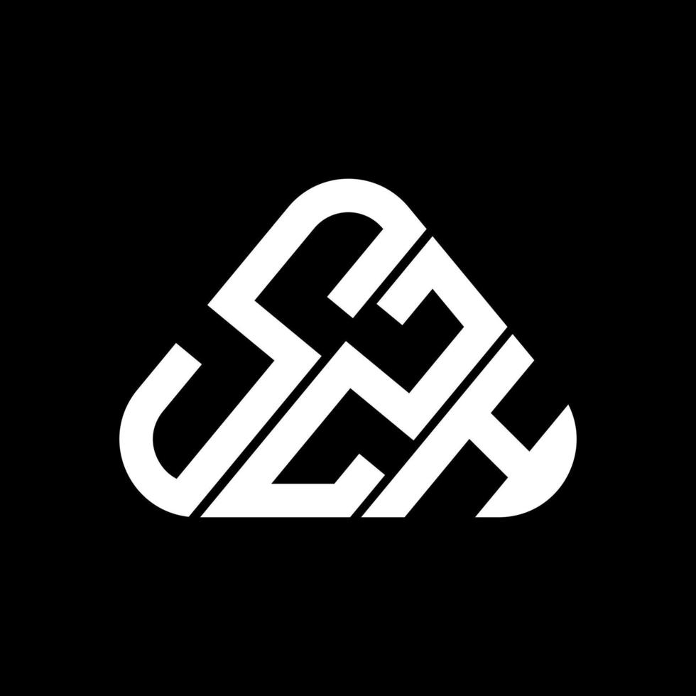 conception créative du logo de lettre szh avec graphique vectoriel, logo szh simple et moderne. vecteur