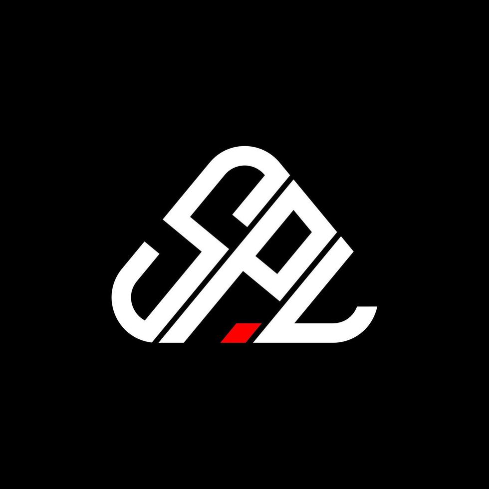 création de logo de lettre spl avec graphique vectoriel, logo spl simple et moderne. vecteur
