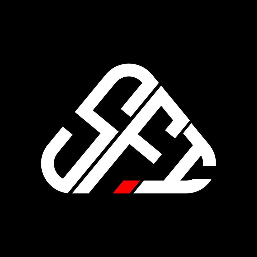 conception créative du logo de lettre sfi avec graphique vectoriel, logo sfi simple et moderne. vecteur