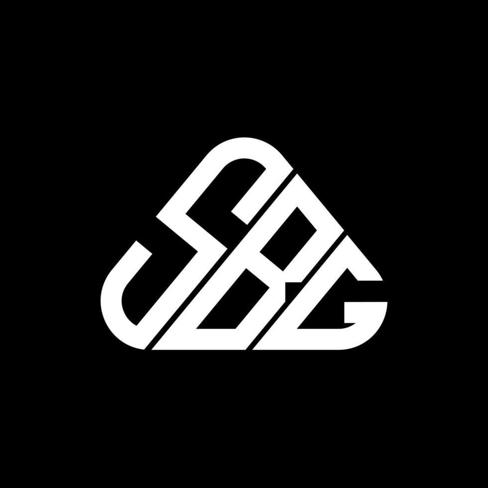 conception créative du logo de lettre sbg avec graphique vectoriel, logo sbg simple et moderne. vecteur