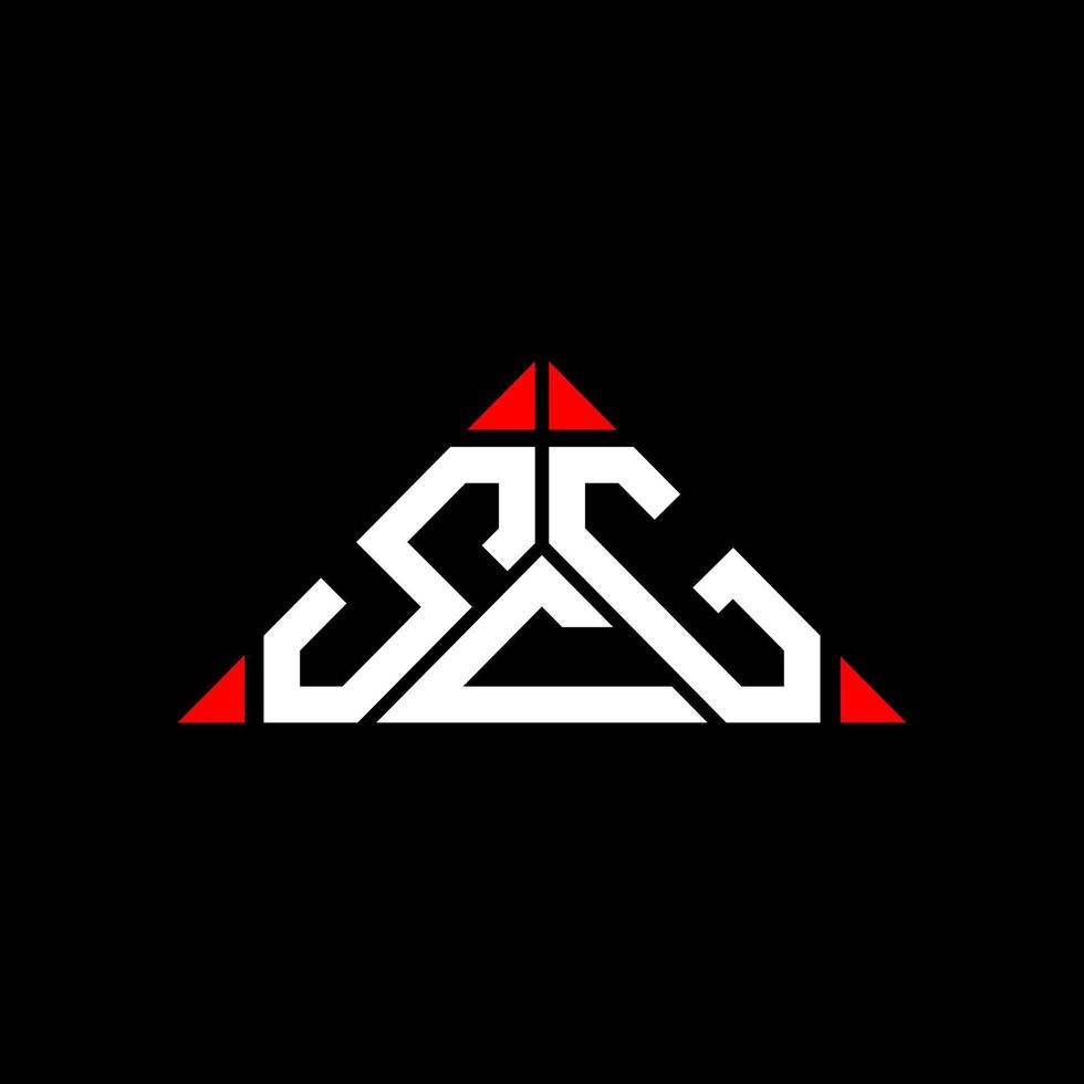 conception créative du logo scg letter avec graphique vectoriel, logo scg simple et moderne. vecteur