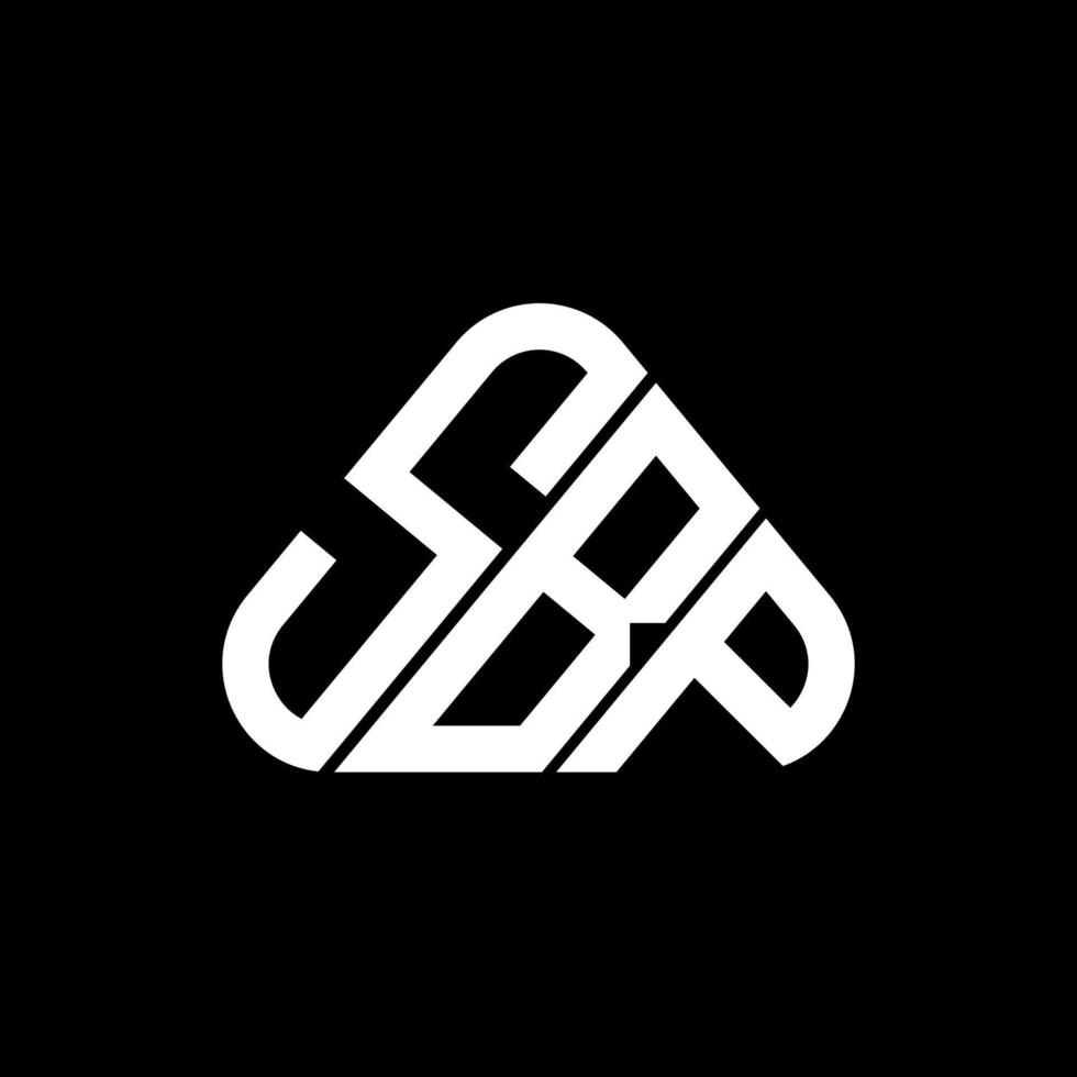 création de logo de lettre sbp avec graphique vectoriel, logo sbp simple et moderne. vecteur