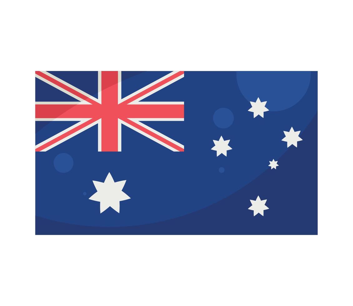 emblème du drapeau australien vecteur