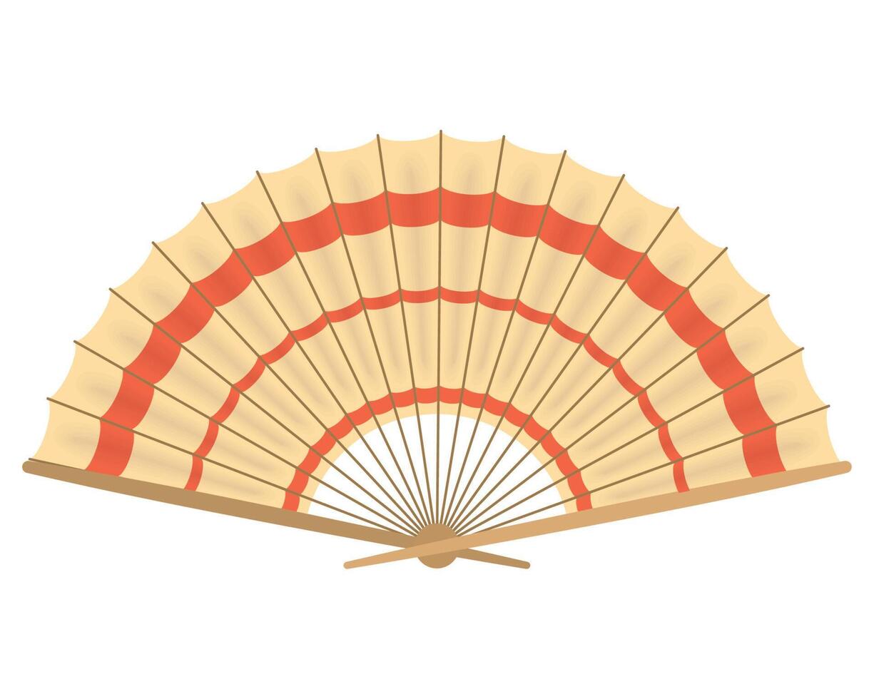 fan de culture asiatique vecteur