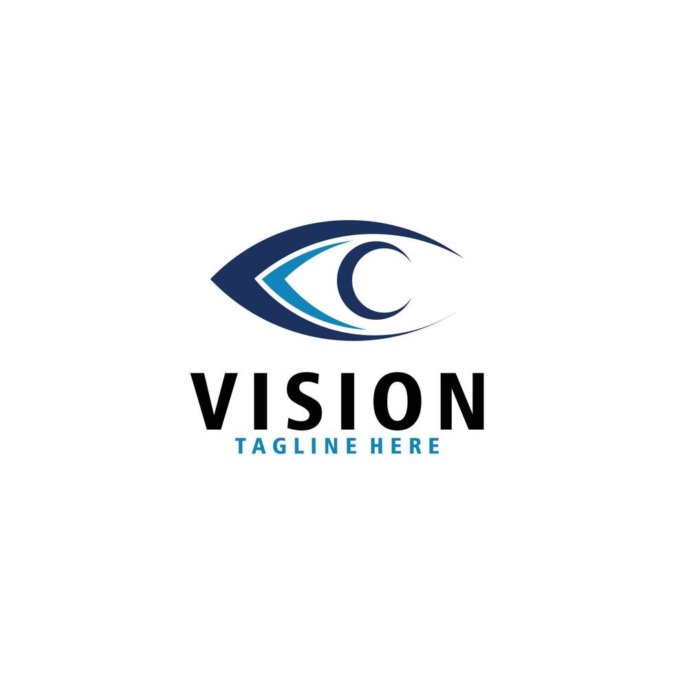 vision logo icône vecteur isolé