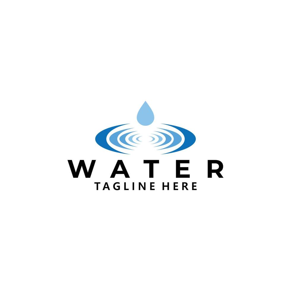 vecteur d'icône de logo d'eau isolé