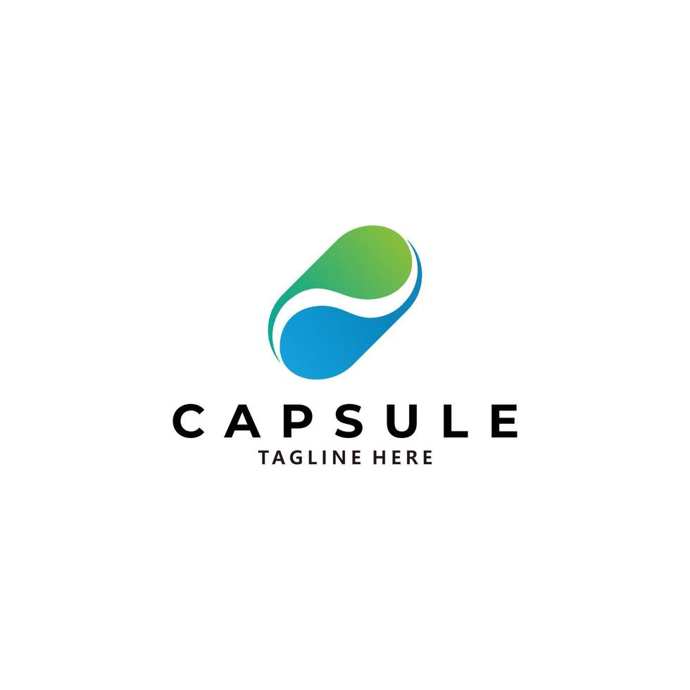 capsule logo icône vecteur isolé