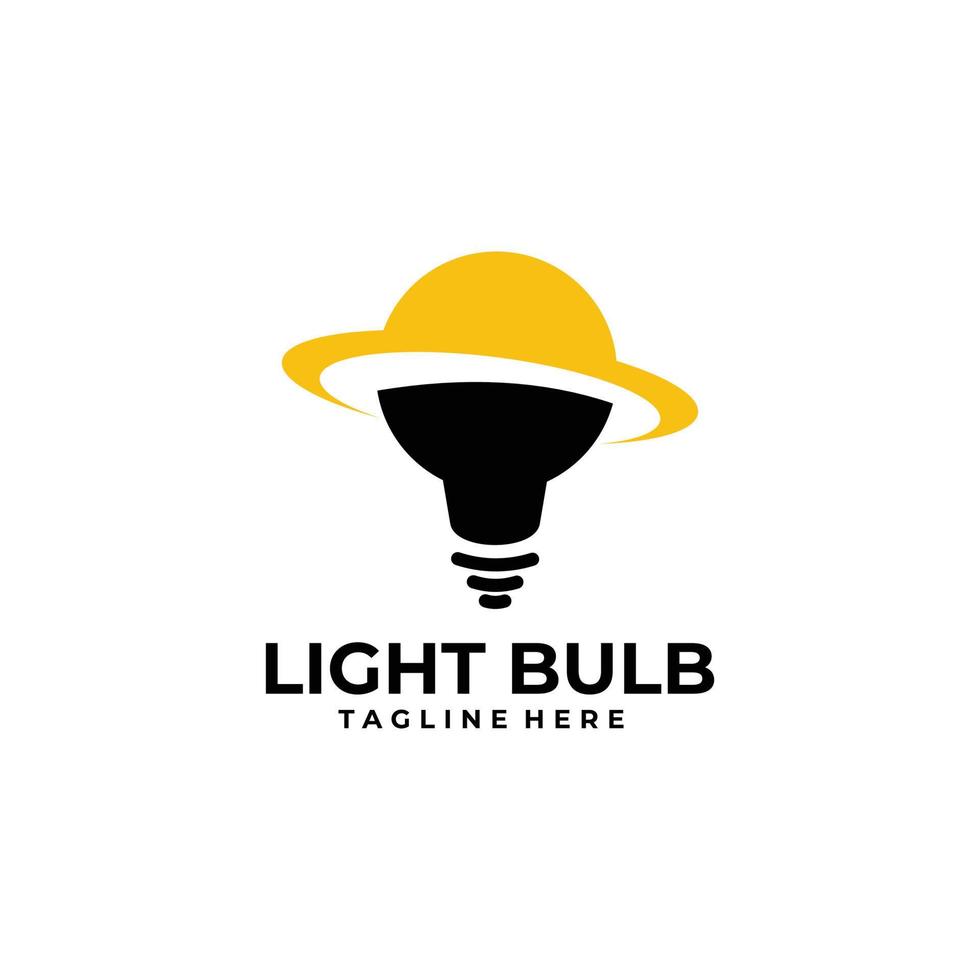 vecteur d'icône logo ampoule