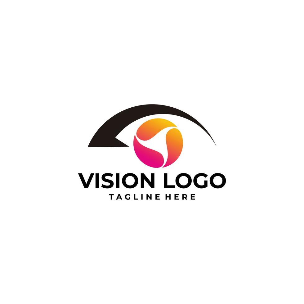 vision logo icône vecteur isolé