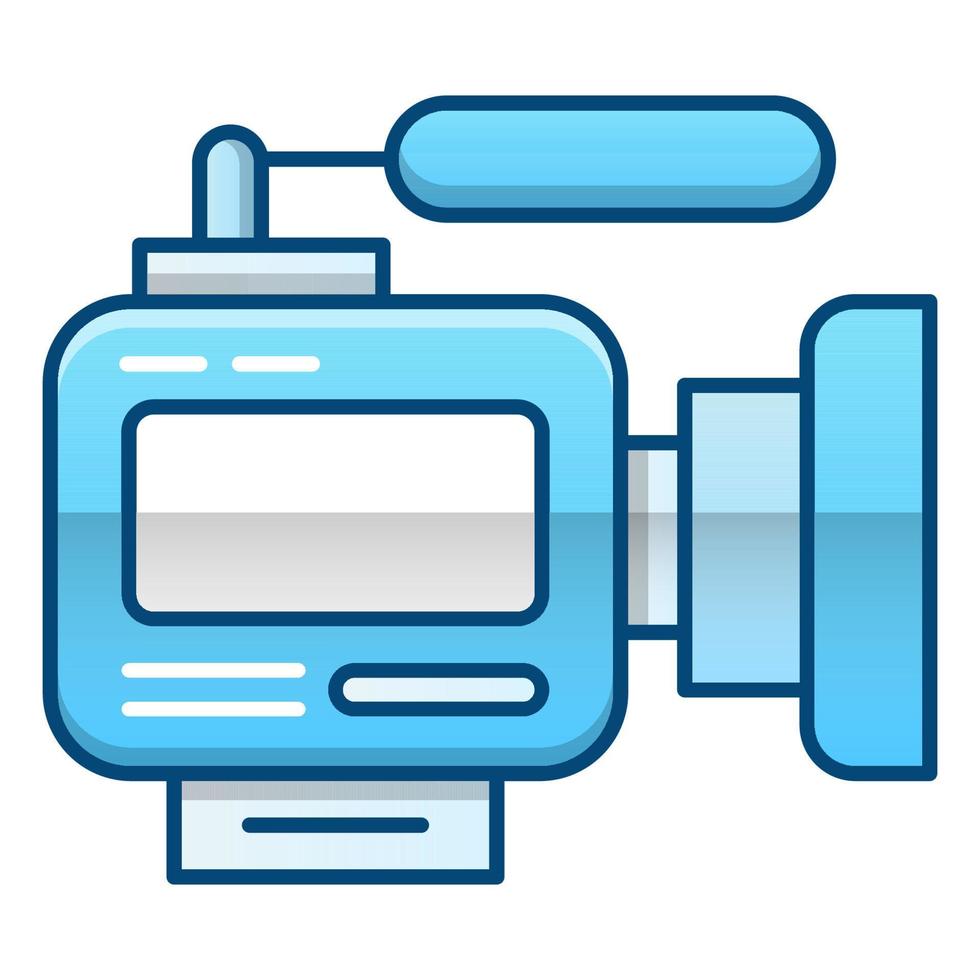 icône de caméra vidéo, adaptée à un large éventail de projets créatifs numériques. heureux de créer. vecteur