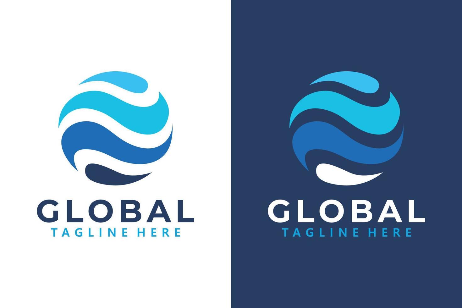 logo global icône vecteur isolé