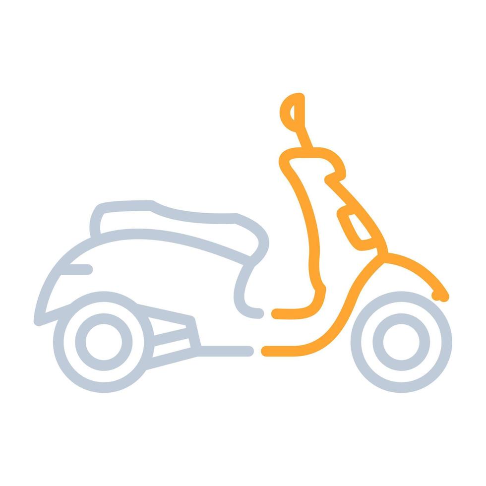 icône de scooter, adaptée à un large éventail de projets créatifs numériques. heureux de créer. vecteur