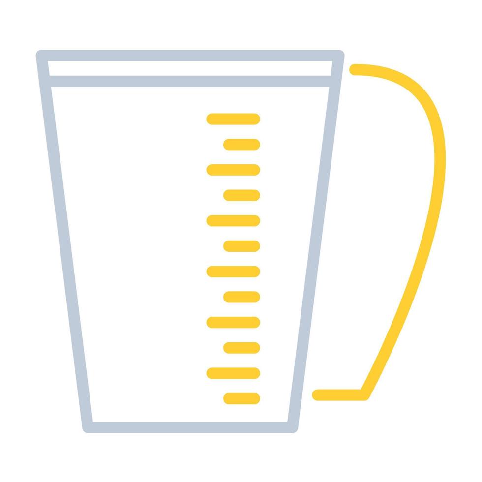 icône de tasse à mesurer, adaptée à un large éventail de projets créatifs numériques. heureux de créer. vecteur