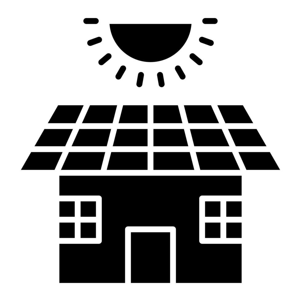 icône de la maison écologique, adaptée à un large éventail de projets créatifs numériques. heureux de créer. vecteur
